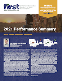2021 Iowa North and Northeast Nebraska Performance Summary